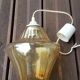 Vintage glass tulip-shaped suspension