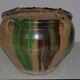 Pot glazed pot cache style Poteries d'Albi terracotta