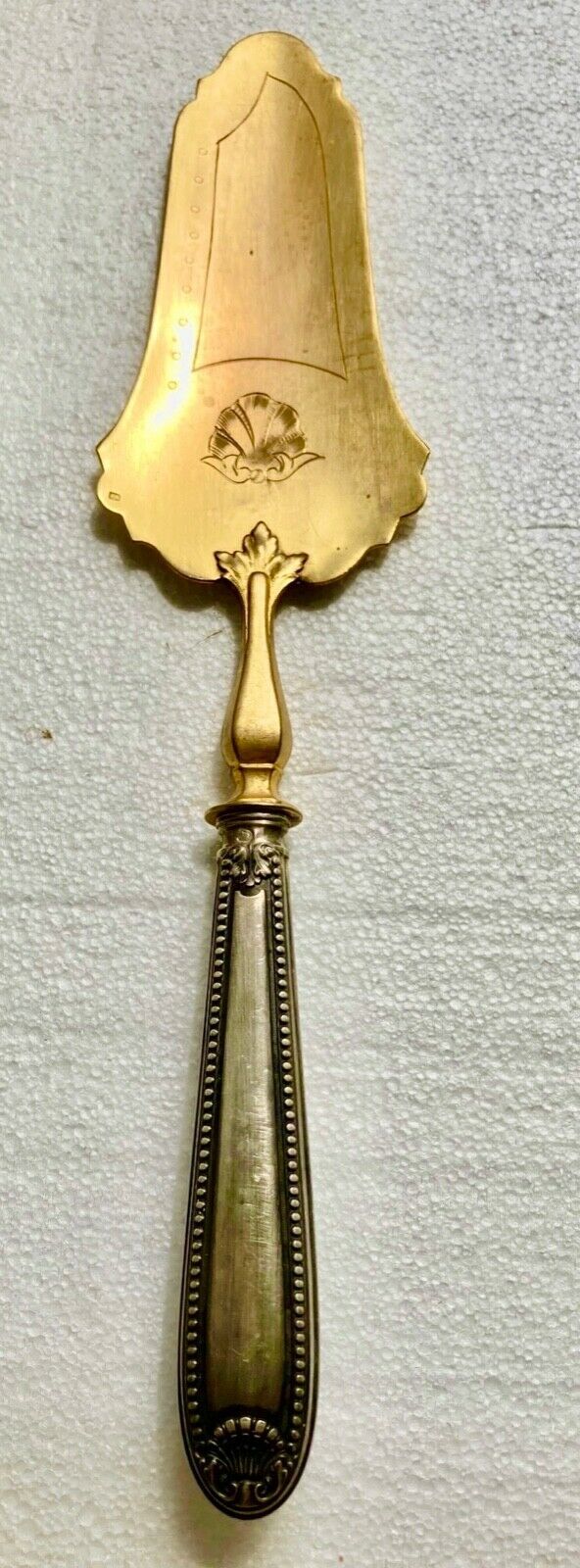 Minerva punch solid silver cake shovel - art deco - N°3