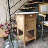 Solid wood bedside table