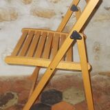 Vintage wooden folding chair