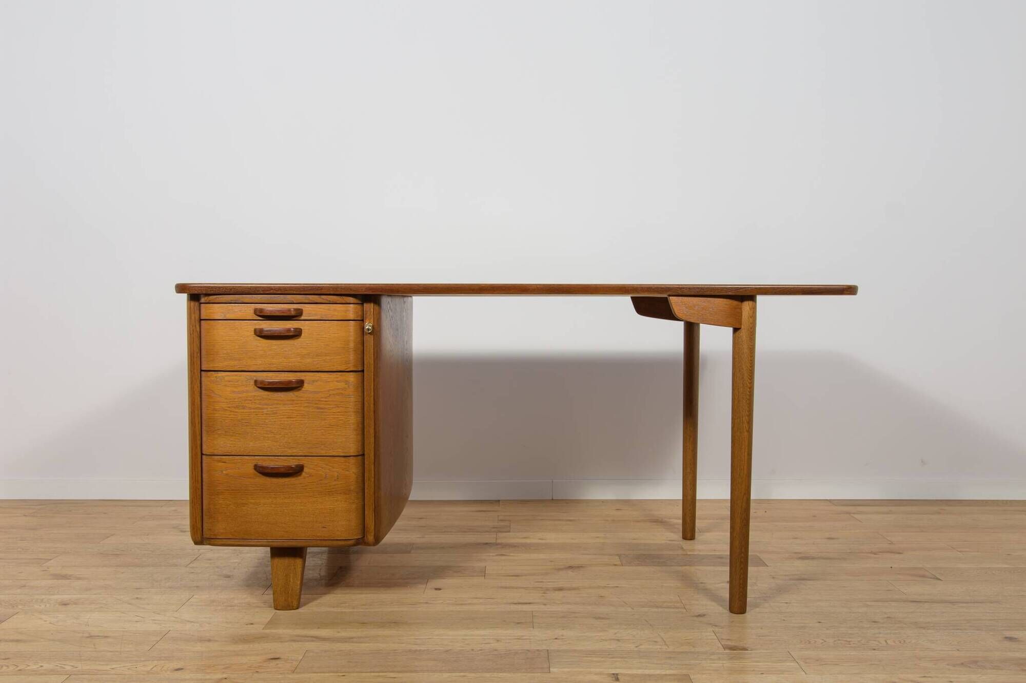 Art Deco Oak Desk by Gunnar Ericsson for Åtvidaberg / Facit AB, Sweden, 1950s