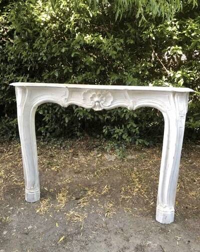 18th century wooden fireplace