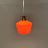 Hanging lamp in double layer glass, Danish from the 1970s-80s.