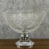 Large Baccarat crystal centerpiece on pedestal