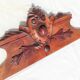 Fronton en bois sculpté pour dessus de porte ou autre