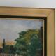 Oil on canvas "Landscape with Bridge" early 20th century