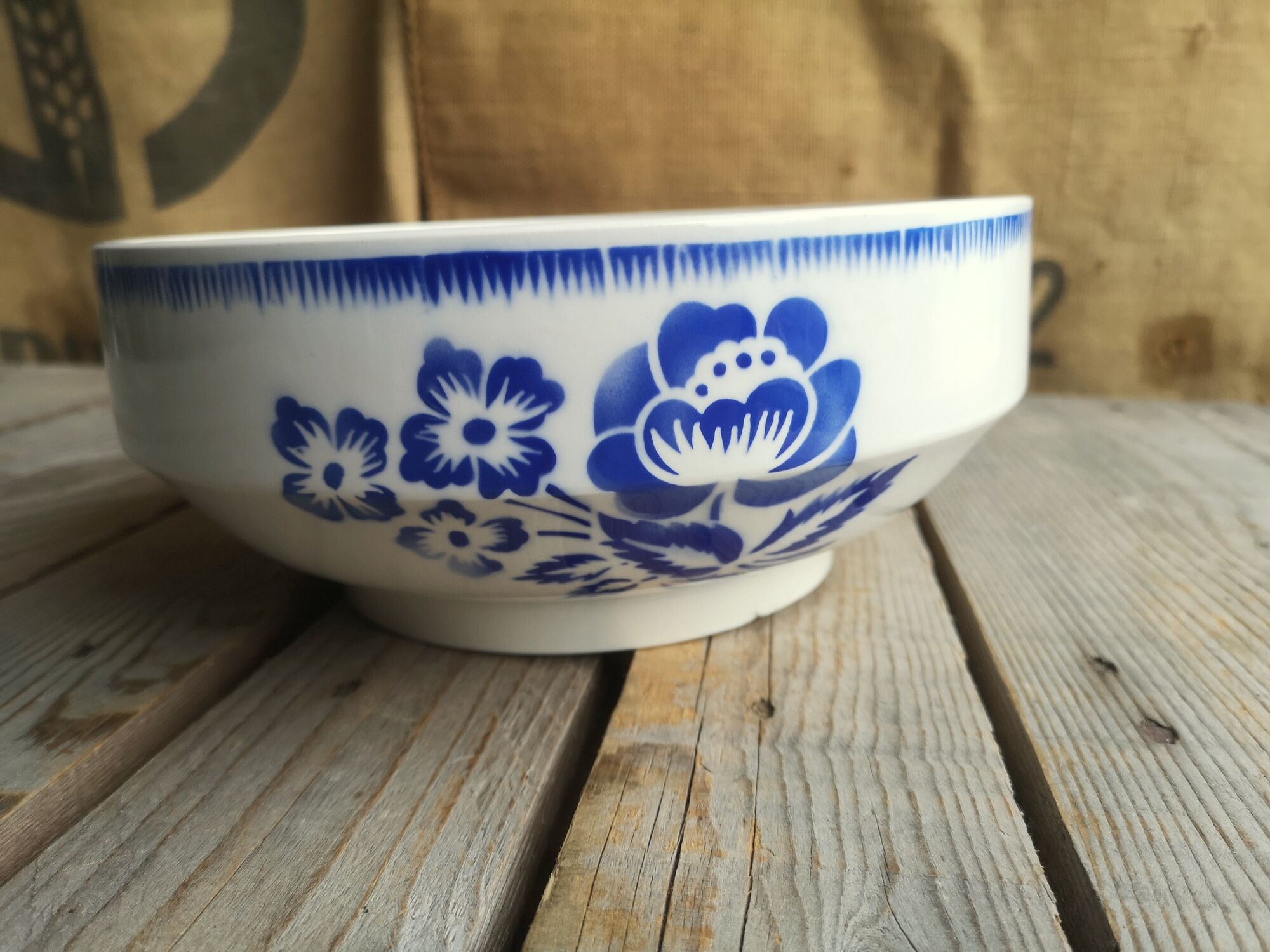 Ancient Saladier ceramics by Digoin Sarreguemines Model Simone