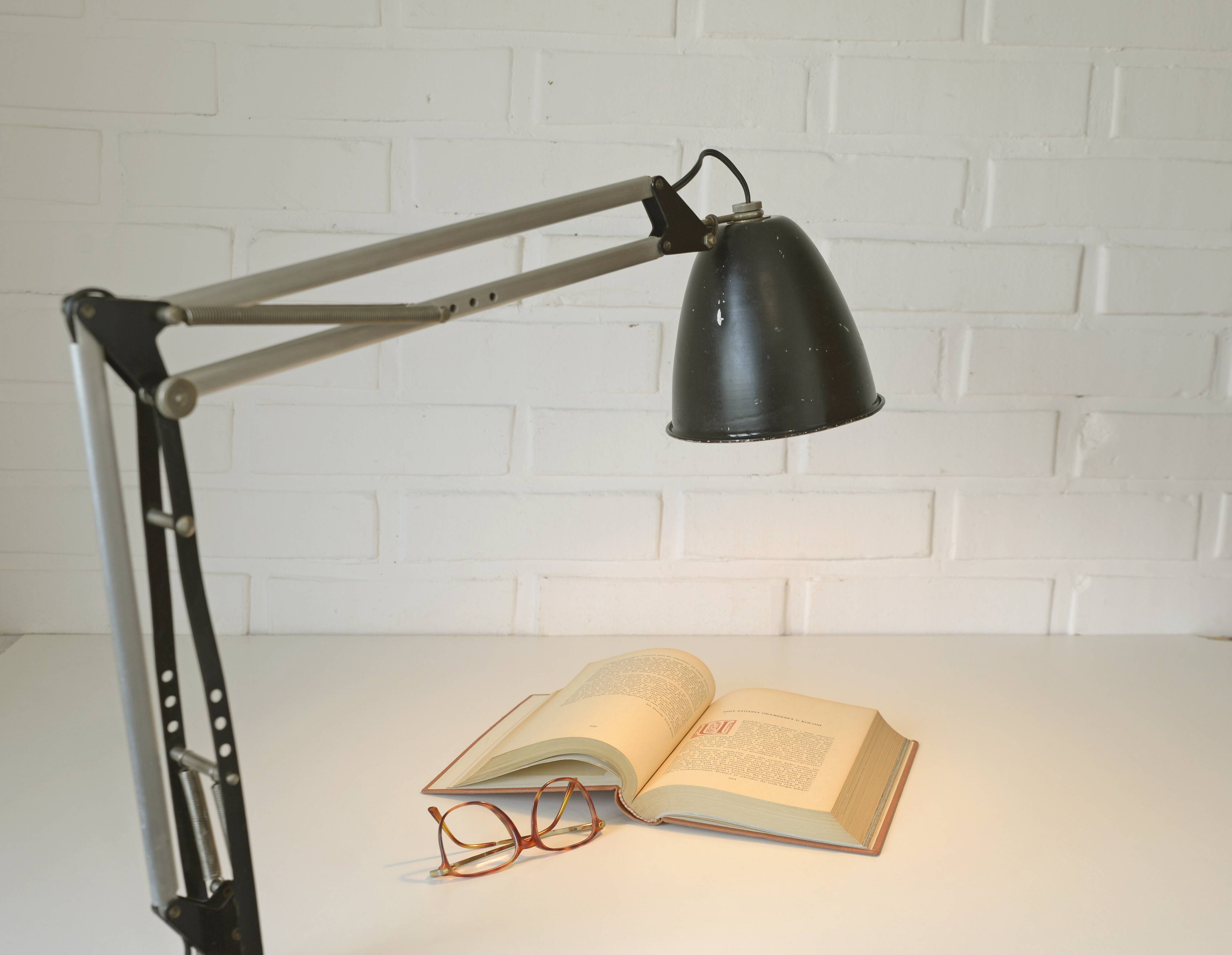 Vintage Architect Desk Lamp Industrial Style Table Anglepoise Lamp 1960's