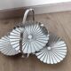 Vintage chrome-plated metal display stand for appetizers and petits fours