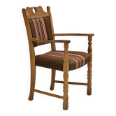 Fauteuil, bois de chêne
