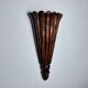 Art Deco wall light in carved wood, France, 1930