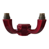 Pair of Art Deco ceramic wall lights