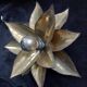 Old Wall Lamp Design Jansen Hans Kogl Flower Leaf Vintage Brass