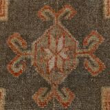 3x12 shades of brunt orange oushak runner rug