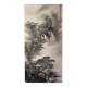 Paysage de montagne et cascade, Chine, signé