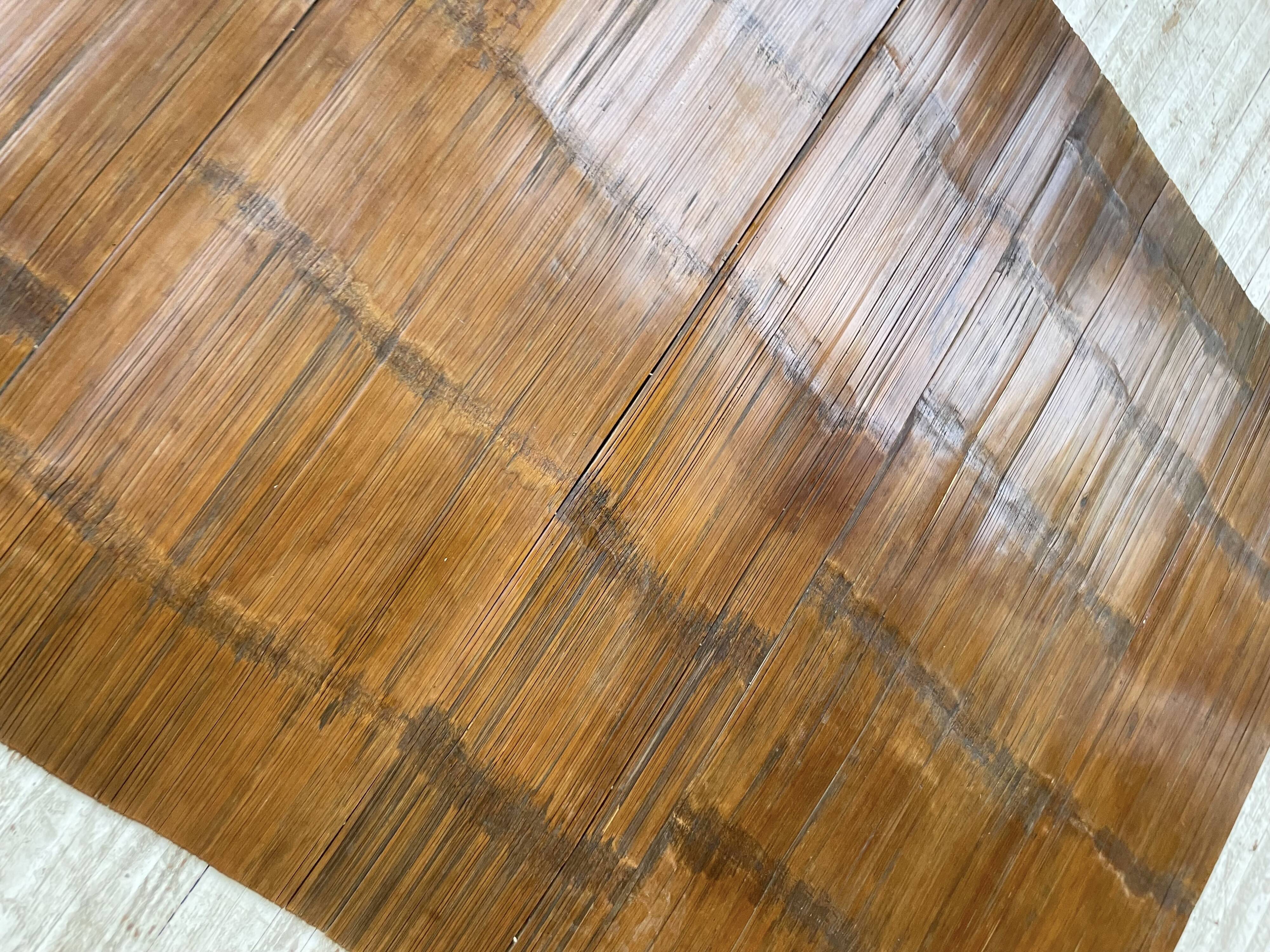 Tapis en bois tribu Akha Birmanie