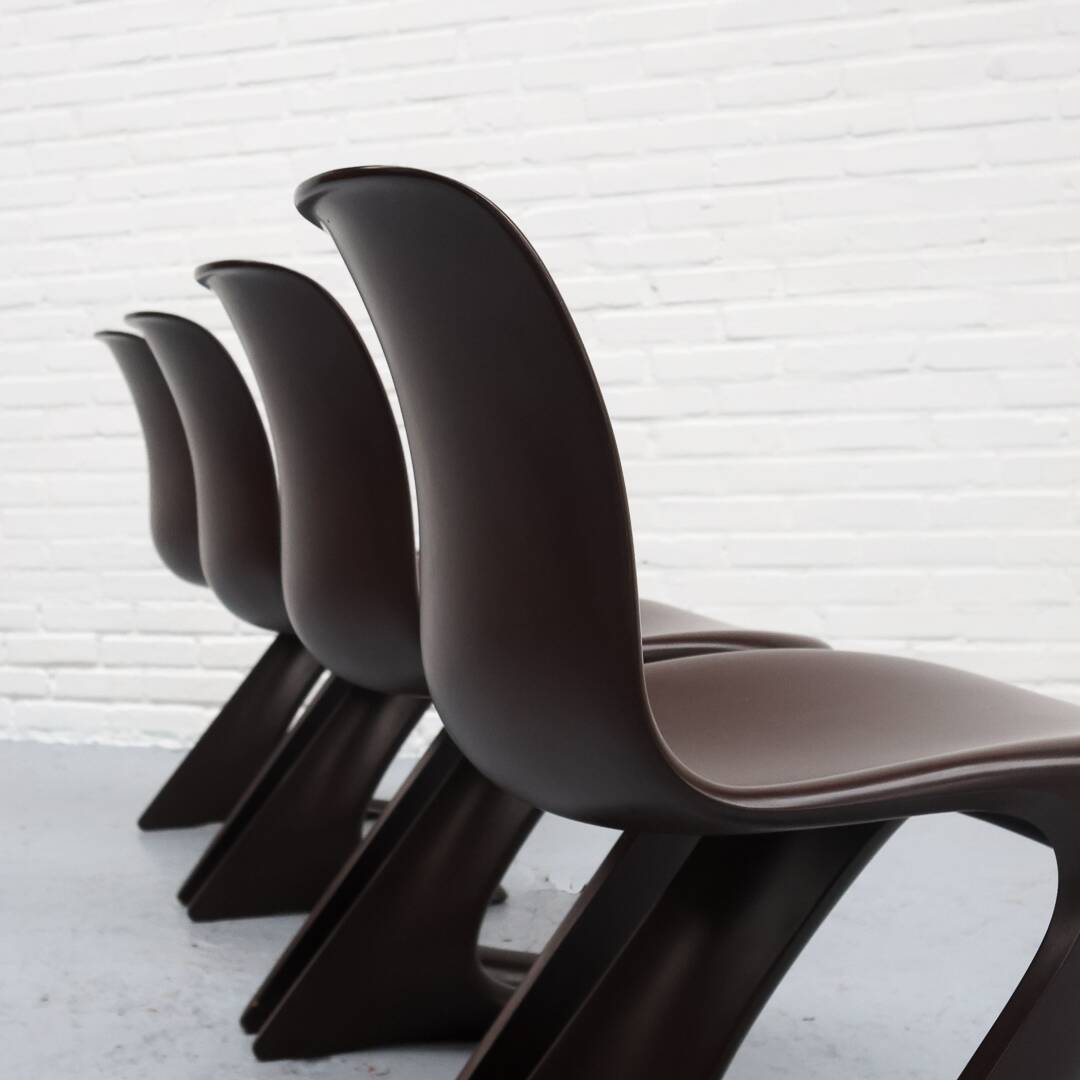 Lot de 4 chaises Z par Ernst Moeckl pour Horn Collection années 1970