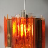 Claus Bolby brass plexiglas ceiling light
