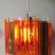 Claus Bolby brass plexiglas ceiling light