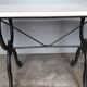 Table bistrot epoque art deco 1930 fonte et marbre