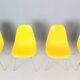 Charles & Ray Eames Set of 4 Yellow "La Fonda" Chairs for Herman Miller, 1960