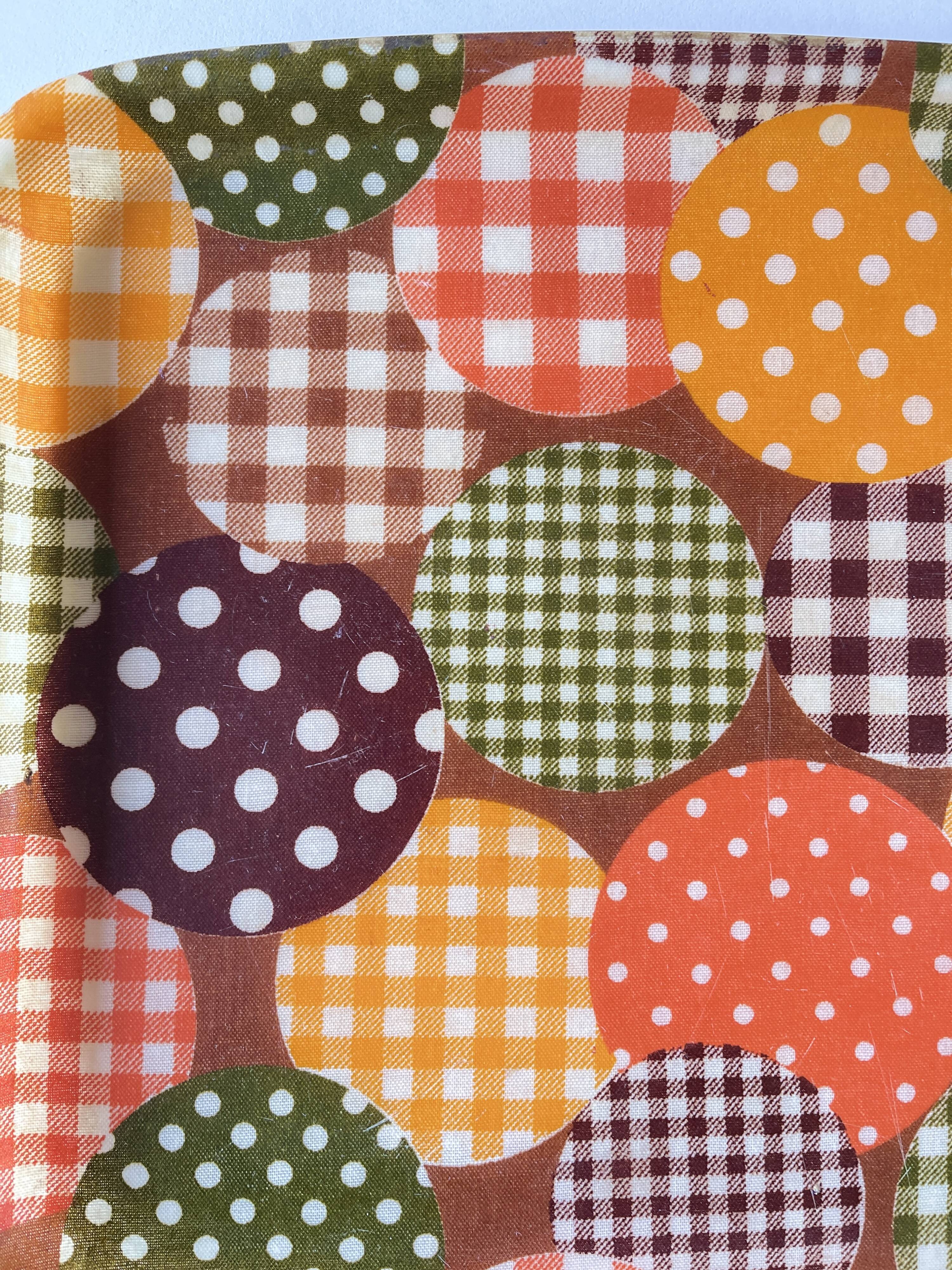 Vintage fiberglass patchwork top 70s