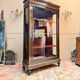 VITRINE DE PRÉSENTATION EN BOIS NOIRCI DE STYLE LOUIS XVI XIX EME SIÈC