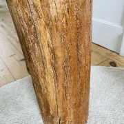Brutalist wooden lamp