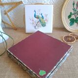 Dessous de plat mettlach motifs paons vintage