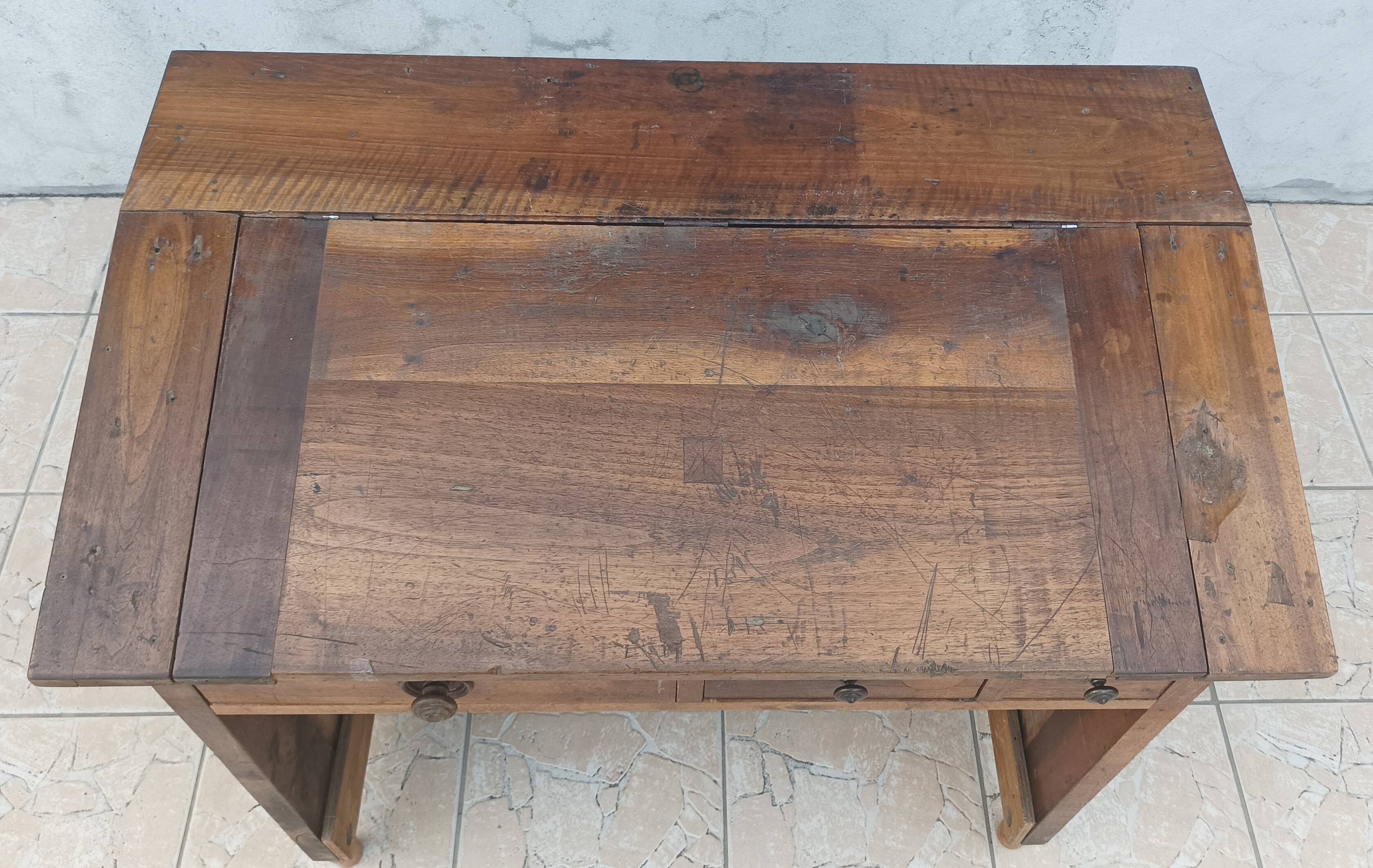 19th century walnut writing desk