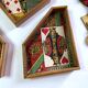Yellow dwarf game wooden box manufactured by jlr paris early 20th century