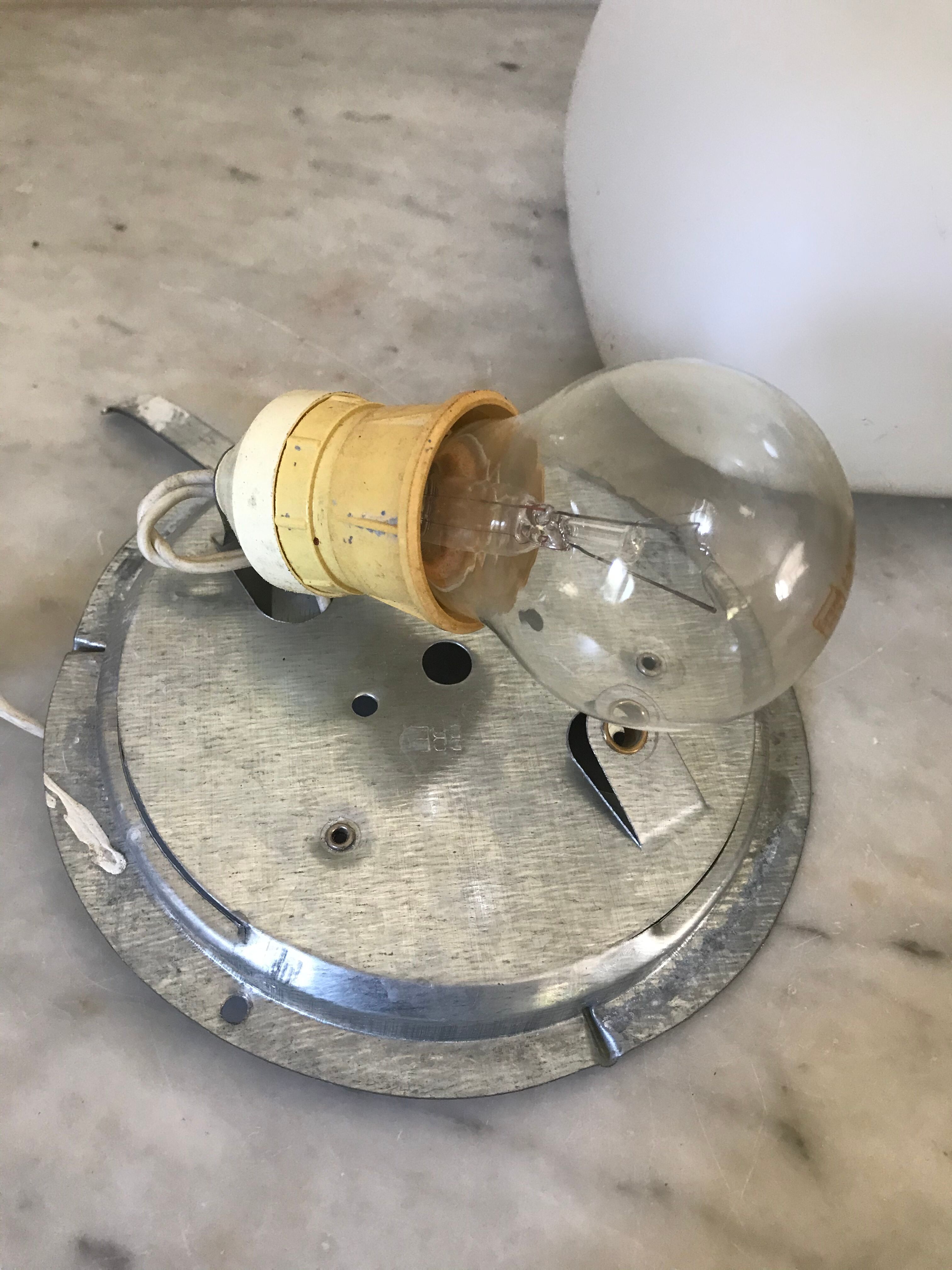 Sconce in vintage opaline