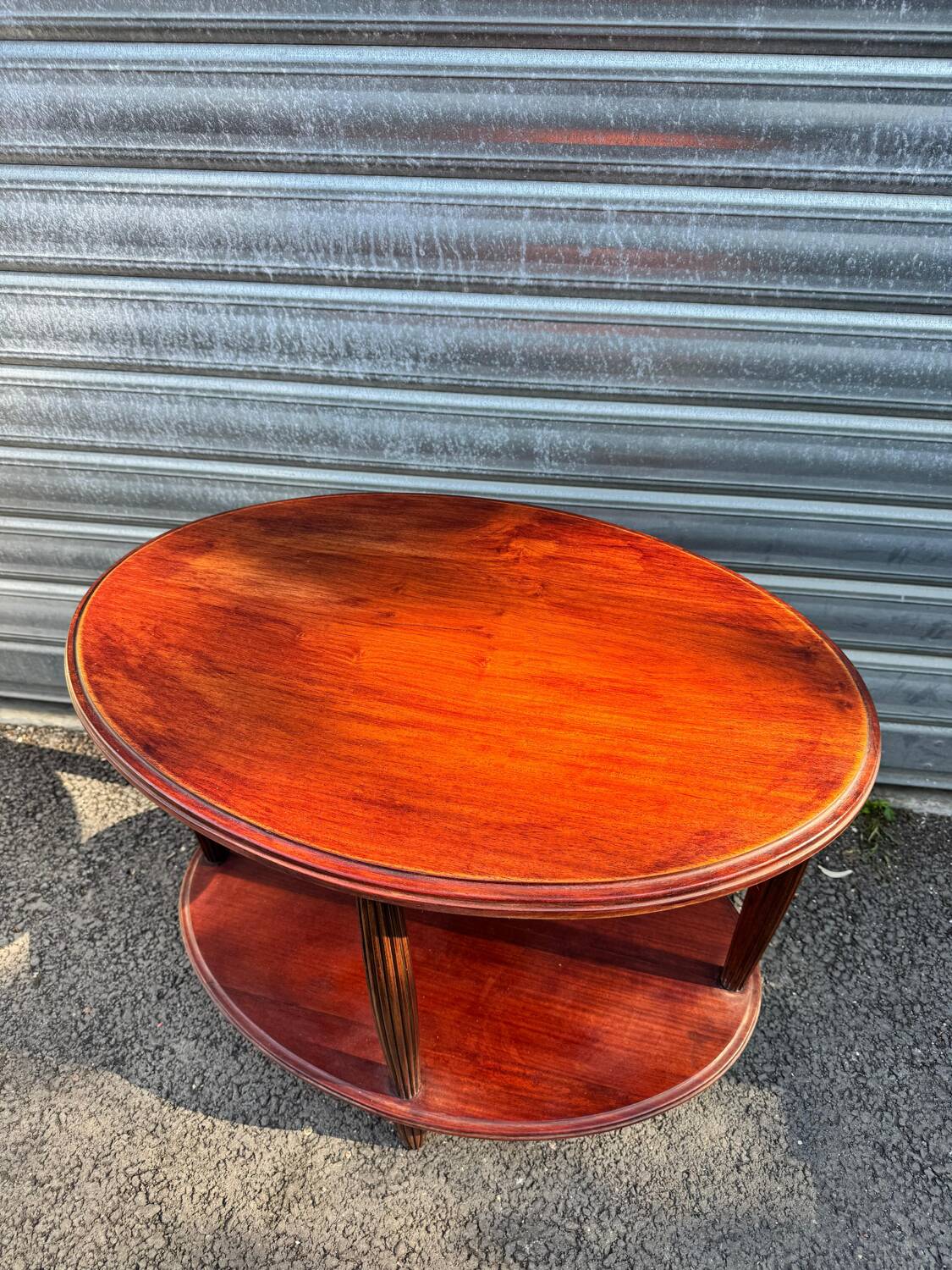 Art Deco coffee table in solid mahogany – 1930s