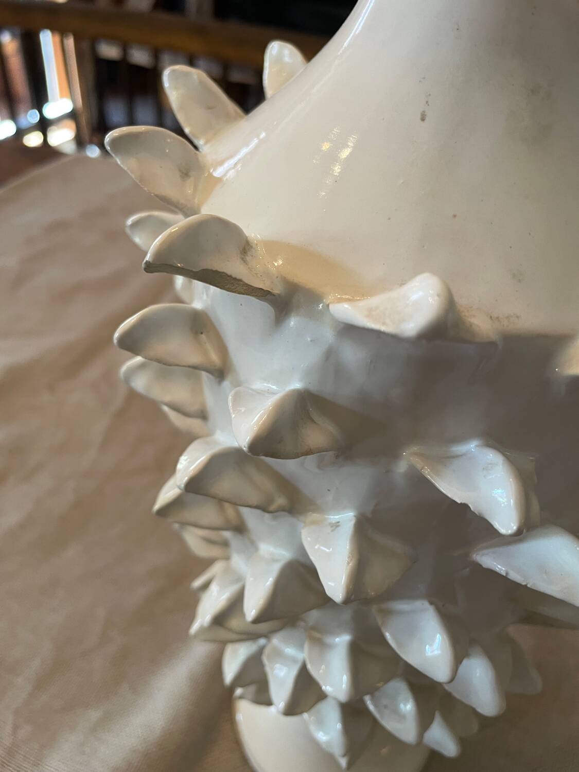 60s pineapple lamp base