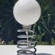 Spring lamp and opaline design