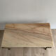 Marble and brass coffee table