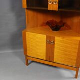 Vitrine d'angle en teck par P.Rimme, années 1960