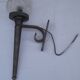 Metal wall lamp with flare