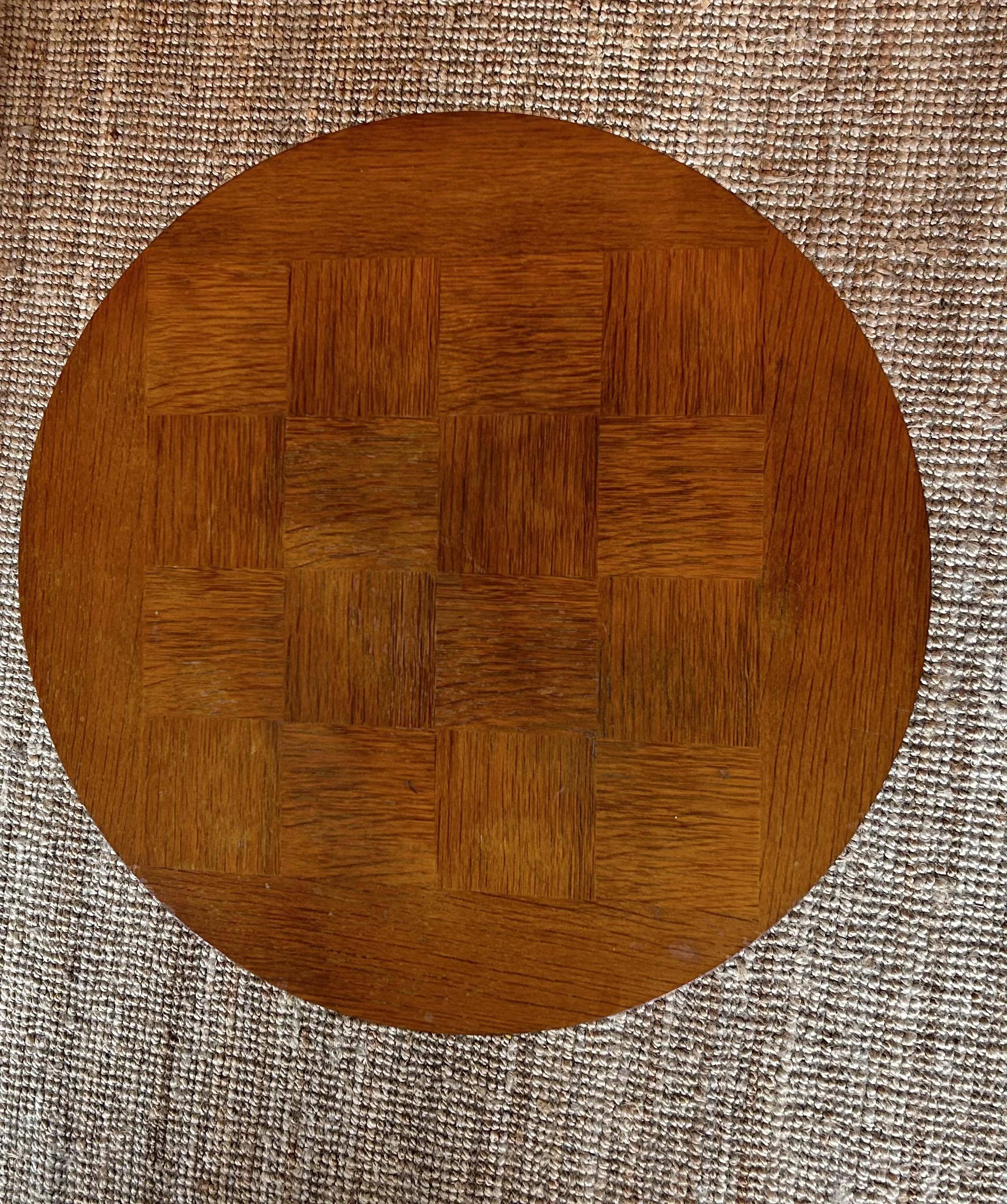 Vintage marquetry coffee table, France 1950s
