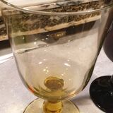 3 safe blown crystal glasses shower stand