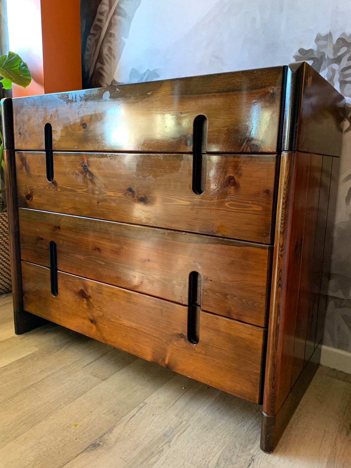 Commode bois années 70