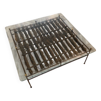 Table basse en verre