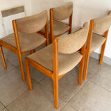 Set of 4 vintage baumann chairs from the 50s