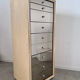 Old mirrored chest of drawers 9 drawers design ruf international vintage 70s