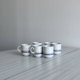 6 porcelain espresso cups