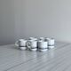 6 porcelain espresso cups