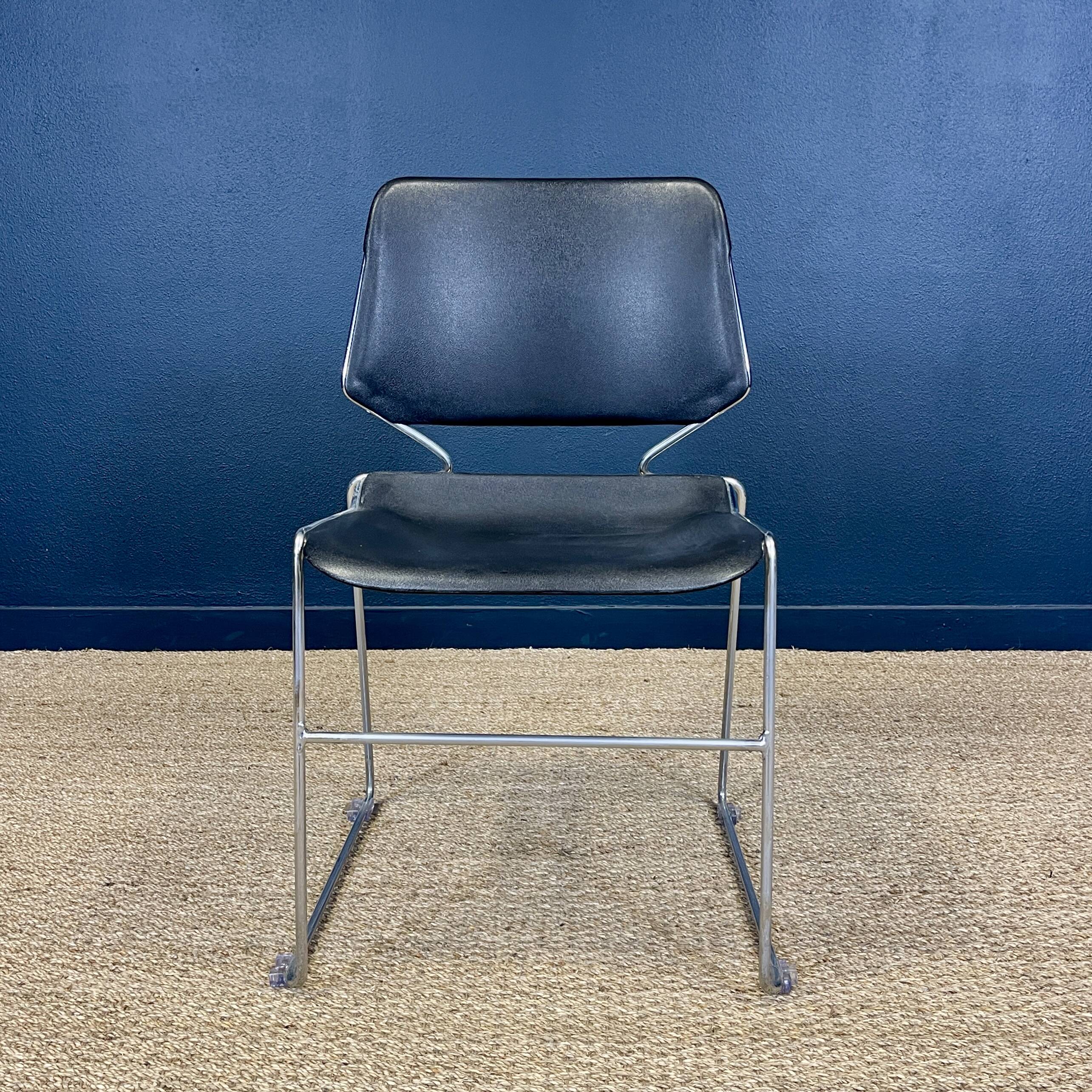 Set of 6 Matrix chairs by Tolleson for Krueger, 70s USA