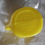 Vintage berger glass carafe & plastic pitcher