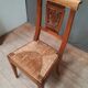 Chaise paillee dix neuvième siecle
